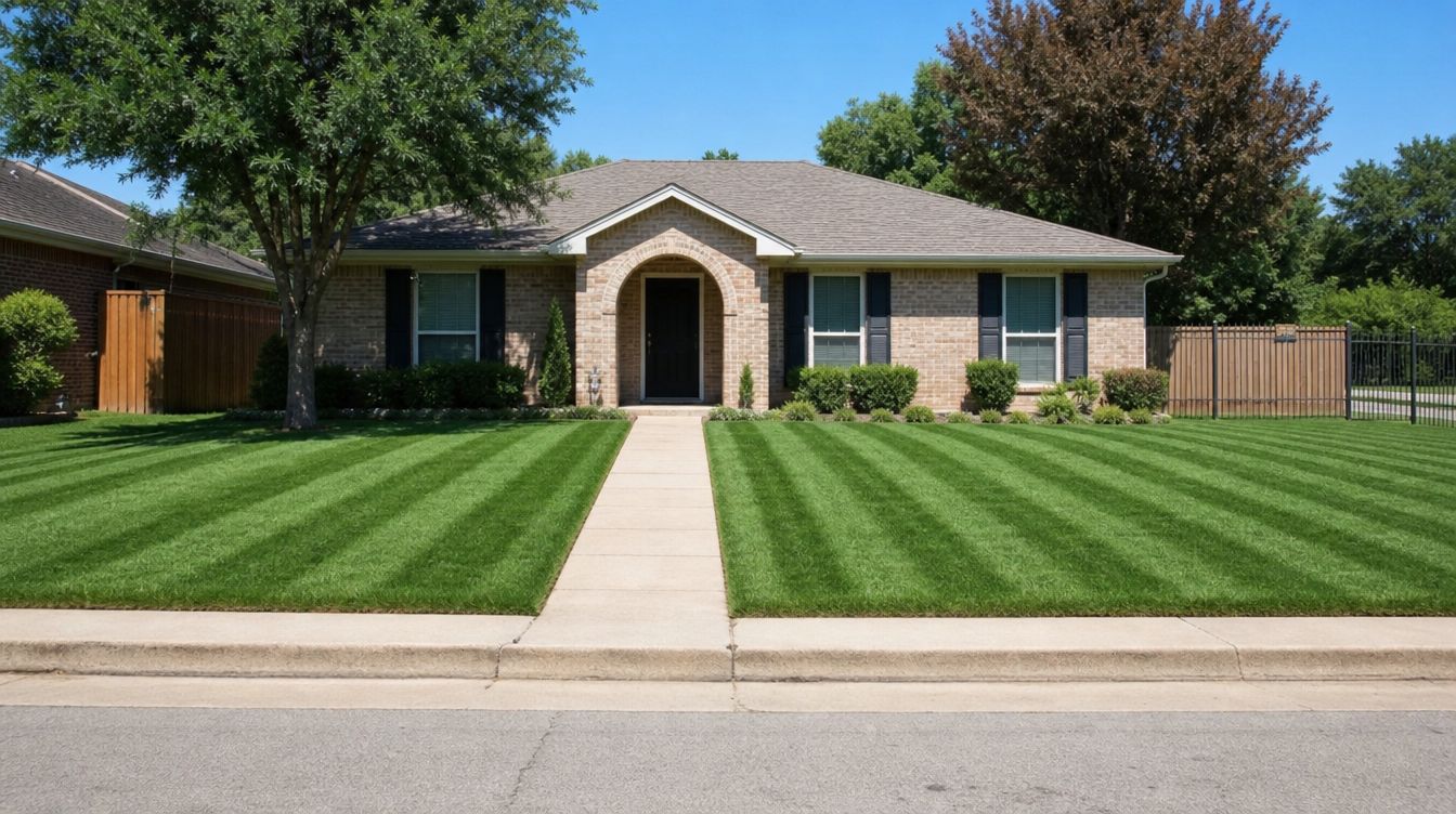 Front lawn, program year one, after